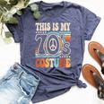 This Is My 70'S Costume 70S Party Outfit Groovy Hippie Disco Bella Canvas T-shirt Heather Navy