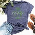 80Th Birthday 80 Years 1944 Vintage Bella Canvas T-shirt Heather Navy