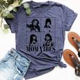 90’S Mom Vibes Vintage Cool Mom Trendy Mother's Day Bella Canvas T-shirt Heather Navy