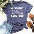 Ap Chemistry Survivor Teacher Ap Chemistry Bella Canvas T-shirt Heather Navy