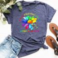 Autism Awareness Accept Understand Love Asd Sunflower Women Bella Canvas T-shirt Heather Navy