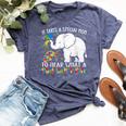 Autism Awareness Family Support Autism Mom Elephants Bella Canvas T-shirt Heather Navy