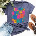 Autism Mom Autism Awareness In My Autism Mom Era Bella Canvas T-shirt Heather Navy