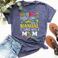 Autism Mom Doesn't Come With A Manual Autism Awareness Bella Canvas T-shirt Heather Navy