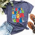In My Autism Mom Era Autism Awareness Support Puzzle Groovy Bella Canvas T-shirt Heather Navy