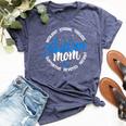 Autism Mom Resilient Tireless Strong Mom Autism Awareness Bella Canvas T-shirt Heather Navy