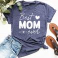 Best Mom Ever For Mama Birthday Christmas Bella Canvas T-shirt Heather Navy