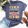 Birthday Party Girl Its Me Hi Im The Birthday Girl Its Me Bella Canvas T-shirt Heather Navy