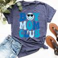 Boy Mom Club Mother's Day Groovy Mother Mama Bella Canvas T-shirt Heather Navy