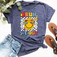 Bruh We Out Happy Last Day Of School Teacher Student Bella Canvas T-shirt Heather Navy