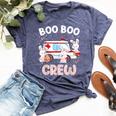 Bunny Nurse Cute Boo Boo Crew Nursing Easter Day Women Bella Canvas T-shirt Heather Navy