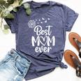 Butterflies Best Mom Ever From Daughter Son On Mother's Day Bella Canvas T-shirt Heather Navy