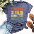 You Can't Scare Me I Have Four Daughters Girl Mom Dad Bella Canvas T-shirt Heather Navy