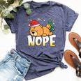 Christmas Chow Chow Nope Lazy Dog Boys Girls Clothing Bella Canvas T-shirt Heather Navy