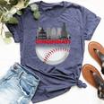 Cincinnati Vintage Style Of Baseball Bella Canvas T-shirt Heather Navy