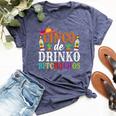 Cinco De Drinko Bitchachos Cinco De Mayo Party Men Bella Canvas T-shirt Heather Navy