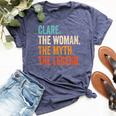 Clare The Woman The Myth The Legend First Name Clare Bella Canvas T-shirt Heather Navy