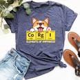 Corgi Elements Tab Of Happiness For Corgi Mom And Dad Bella Canvas T-shirt Heather Navy