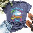 Countdown Is Over It's Cruise Time Cruise Ship Bella Canvas T-shirt Heather Navy