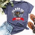 Dabbing Graduation Class Of 2019 Black Bella Canvas T-shirt Heather Navy