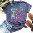 Dance Mom My Heart Is On That Stage Cheer Mother's Day Bella Canvas T-shirt Heather Navy