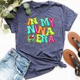 Disco Groovy In My Nina Era Bella Canvas T-shirt Heather Navy