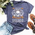 Don't Mess With My Daughter For Dad & Mom Vintage Bella Canvas T-shirt Heather Navy