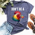 Don't Be A Sucker Cock Chicken Sarcastic Quote Bella Canvas T-shirt Heather Navy