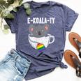 Ekoalaty Rainbow Tea Gay Pride Equality Lgbt Animal Bella Canvas T-shirt Heather Navy