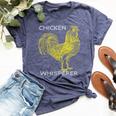 Farmer Ideas For Chicken Lover Backyard Farming Bella Canvas T-shirt Heather Navy