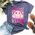 Field Day Vibes Fun Day Field Trip Groovy Teacher Student Bella Canvas T-shirt Heather Navy