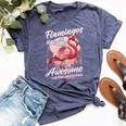 Flamingo Girls Boys Flamingos Are Awesome Bella Canvas T-shirt Heather Navy