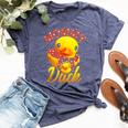 Mommy Duck Mama Mother Rubber Duck Mom Bella Canvas T-shirt Heather Navy