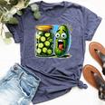 Pickle Surprise Women Bella Canvas T-shirt Heather Navy