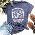 Science Teacher School Bella Canvas T-shirt Heather Navy