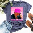 Trump Pink Miss Me Yet Trump 2024 President 2024 Bella Canvas T-shirt Heather Navy