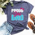 Girl Dad Proud Girl Dad Quote For Father Of A Girl Bella Canvas T-shirt Heather Navy