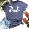 The Girl Father Dad Of Girls Best Father's Day Bella Canvas T-shirt Heather Navy