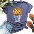 Gold Basketball Trophy Mvp Graphic For Boys Bella Canvas T-shirt Heather Navy