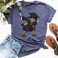 Graduation Class Of 2024 Dabbing Girl Black Graduate Dab Kid Bella Canvas T-shirt Heather Navy