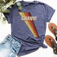 Gravy Seventies 70'S Cool Vintage Retro Style Bella Canvas T-shirt Heather Navy