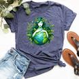 Green Mother Earth Day Gaia Save Our Planet Hippie Bella Canvas T-shirt Heather Navy