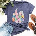 Groovy Mama Easter Day Rabbit Mom Hippie Trendy Bella Canvas T-shirt Heather Navy