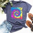 Groovy Tie Dye In My Retirement Era Retired Teacher Bella Canvas T-shirt Heather Navy