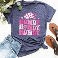 Howdy Southern Western Girl Country Rodeo Cowgirl Disco Bella Canvas T-shirt Heather Navy