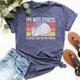 I'm Into Fitness Taco In My Mouth Youth Food Meme Bella Canvas T-shirt Heather Navy