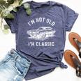 I'm Not Old I'm Classic Car Retro Graphic Bella Canvas T-shirt Heather Navy