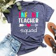 Infant Teacher Squad Matching Back To School First Day Bella Canvas T-shirt Heather Navy