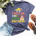It's Cinco De My-O Birthday Born On Mexican Party Boys Girls Bella Canvas T-shirt Heather Navy