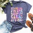 Its Me Hi I'm Birthday Girl Its Me Groovy For Girls Women Bella Canvas T-shirt Heather Navy